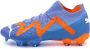 PUMA Future Ultimate Gras Kunstgras Voetbalschoenen (MG) Blauw Oranje Wit - Thumbnail 2