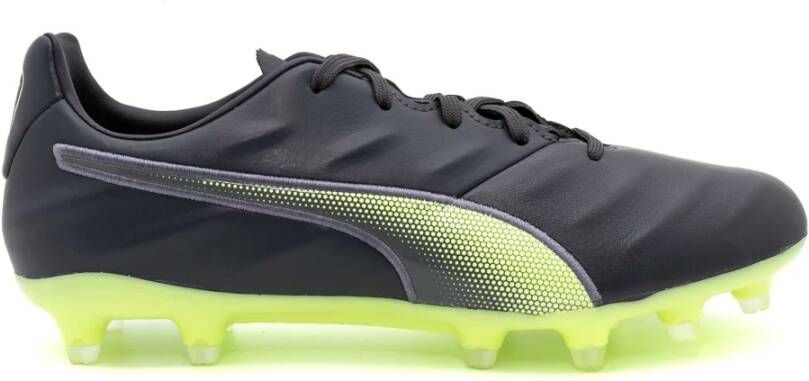 PUMA King Pro 21 Gras Voetbalschoenen (FG) Zwart Lichtgroen
