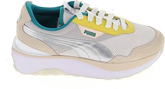 Puma Sportieve Lage Sneakers Beige Dames