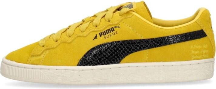 Puma Staple Suede Lage Sneaker voor Heren Geel Heren