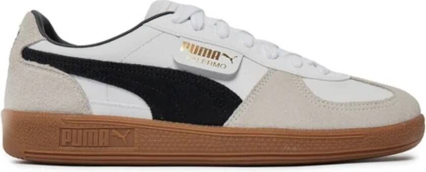 Puma Palermo Lth White Vapor Gray Gum Wit Leer Lage sneakers Unisex - Foto 8