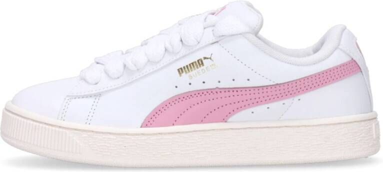 Puma Suède Lage Schoen Wit Roze Lila