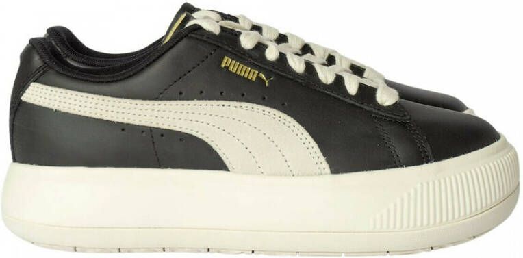 Puma Suede Mayu Lth Womens Black Marshmallow Schoenmaat 37 1 2 Sneakers 381042 02