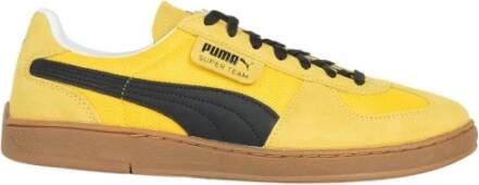 Puma Gele Team Sneakers 1982 Design Details Yellow Heren