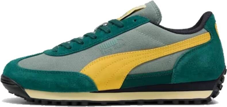 Puma Vintage Canvas Sneakers met Suède Afwerking
