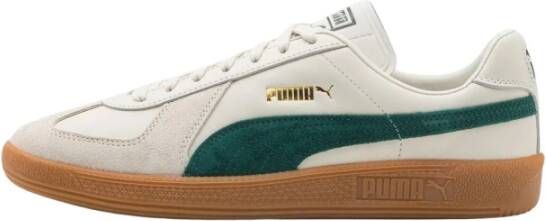Puma Witte Army Trainer Sneakers met Donkere Details