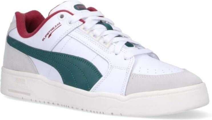 Puma Witte Leren Sneakers Wit Heren