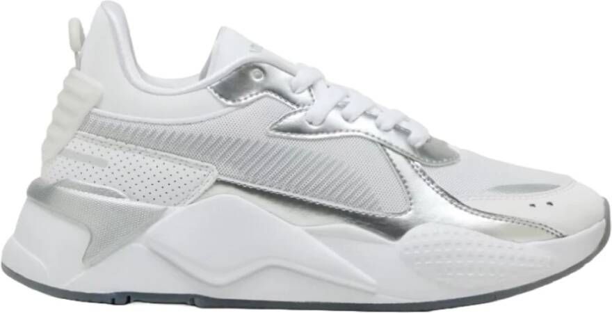 Puma Witte Sneakers met Leren Accenten
