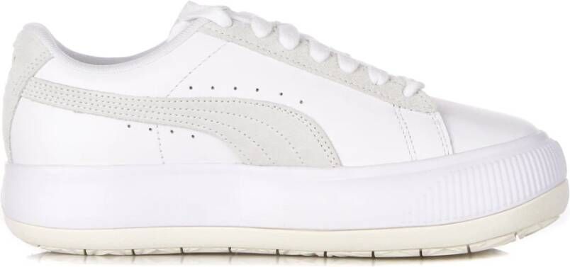 Puma Witte Suède Lage Schoen Mayu Mix White Dames