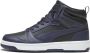 PUMA- Rebound V6 Mid Heren Sneakers Basketbalschoenen Zwart-Blauw - Thumbnail 7