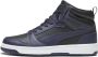 PUMA- Rebound V6 Mid Heren Sneakers Basketbalschoenen Zwart-Blauw - Thumbnail 2