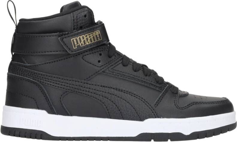 Puma Zwarte hoge jongenssneakers met metallic details Zwart Dames
