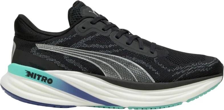 Puma Zwarte Sneakers voor Mannen Hoge Prestaties