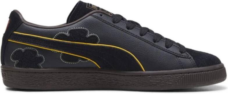 Puma Zwarte Suede 4 One Piece Sneakers Black Heren