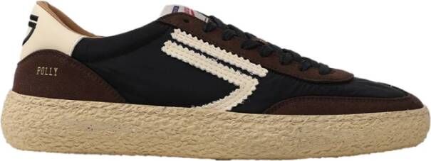 Puraai Nieuwe Polly Sneakers Zwart Bruin Vanille