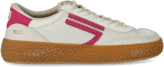 Puraai Witte Leatherlook Sneakers Polly