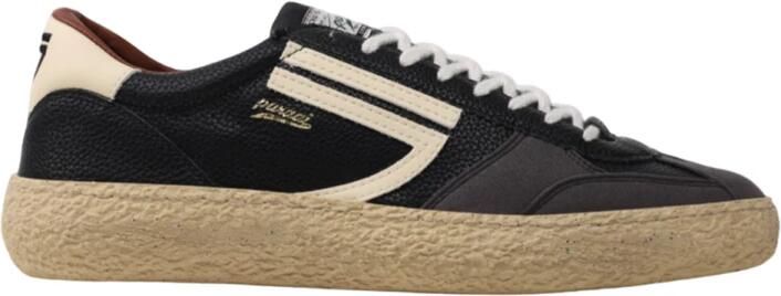 PURAAI Lage Sneakers Dames 1.01 Vintage Leer Zwart - Foto 6