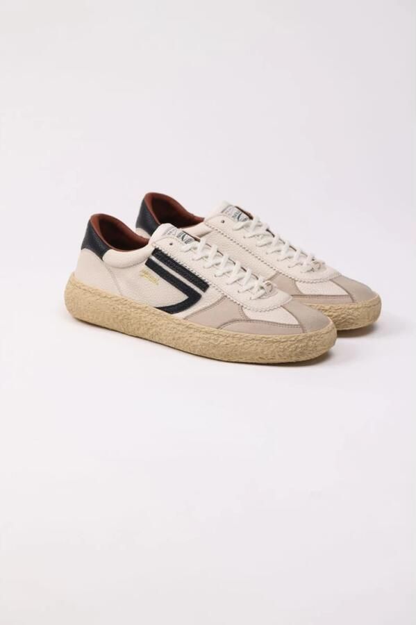 PURAAI Lage Sneakers Dames 1.01 Vintage Leer Beige - Foto 5