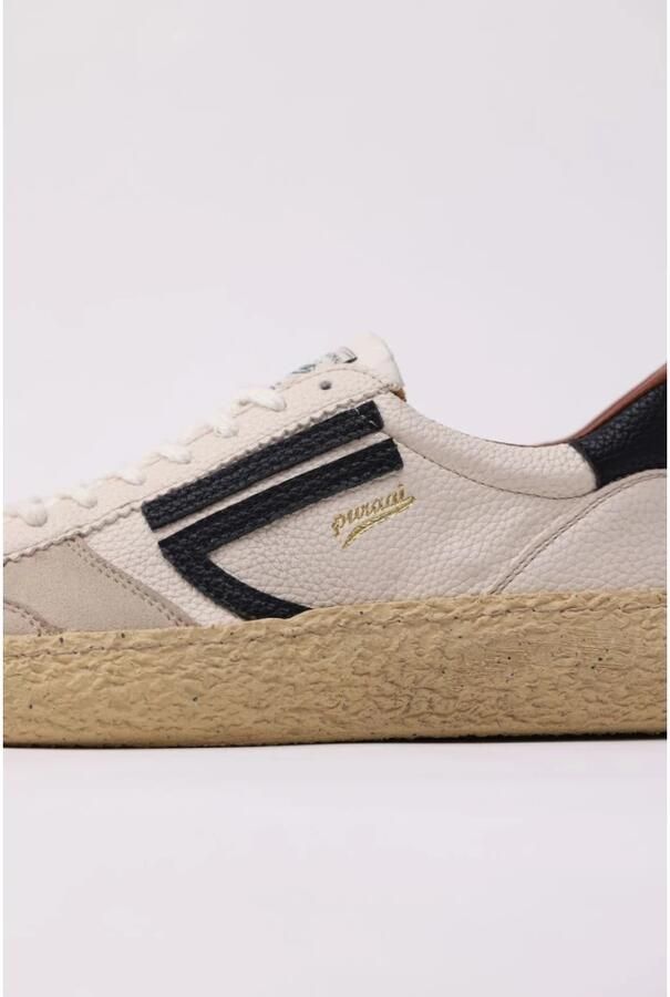 PURAAI Lage Sneakers Dames 1.01 Vintage Leer Beige - Foto 4