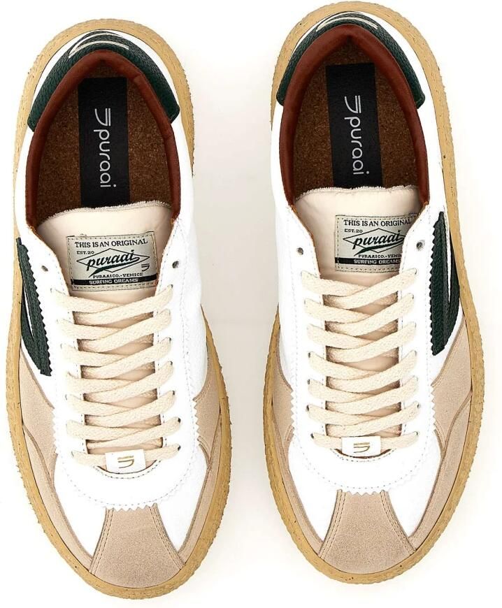 Puraai Sneakers laag 'VISCHIO' wit - Foto 2