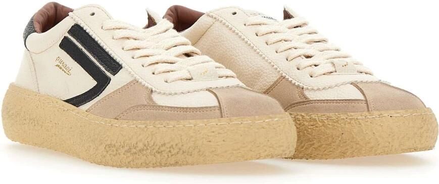 PURAAI Lage Sneakers Dames 1.01 Vintage Leer Beige - Foto 12