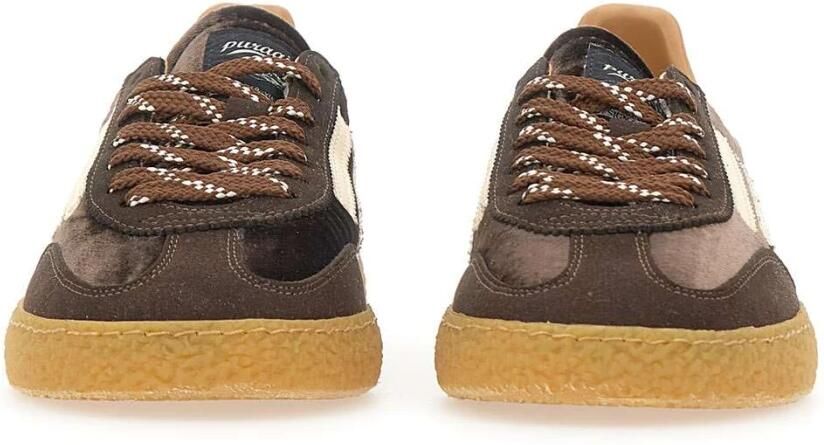PURAAI Lage Sneakers Dames 6.01 Xs Textiel Bruin - Foto 3