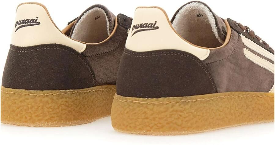 PURAAI Lage Sneakers Dames 6.01 Xs Textiel Bruin - Foto 4
