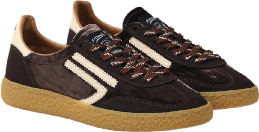 PURAAI Lage Sneakers Dames 6.01 Xs Textiel Bruin - Foto 13
