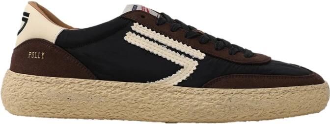 Puraai Nieuwe Polly Sneakers Zwart Bruin Vanille