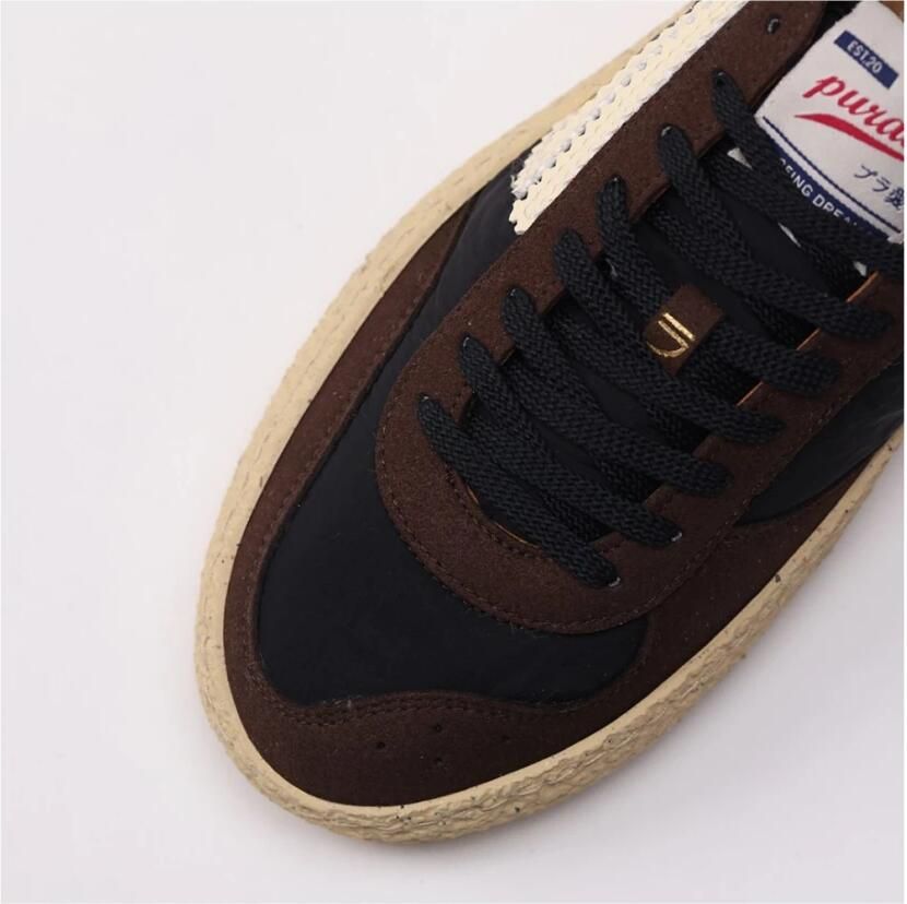 Puraai Nieuwe Polly Sneakers Zwart Bruin Vanille - Foto 2