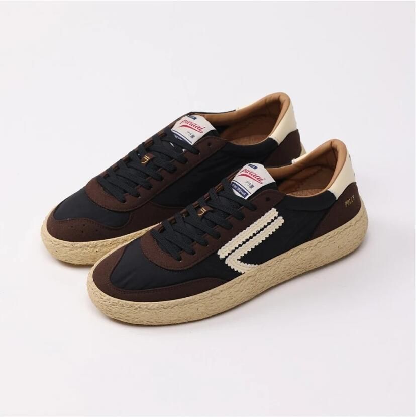 Puraai Nieuwe Polly Sneakers Zwart Bruin Vanille - Foto 3