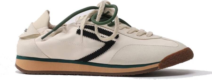 Puraai Veganistische Canvas Sneaker met Suède Inzetstukken