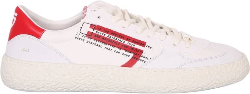 Puraai Witte Cherry Lage Sneakers White Heren