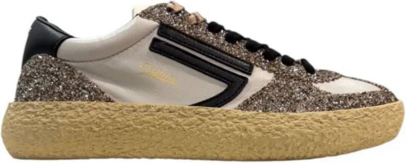 Puraai Witte Glitter Sneakers