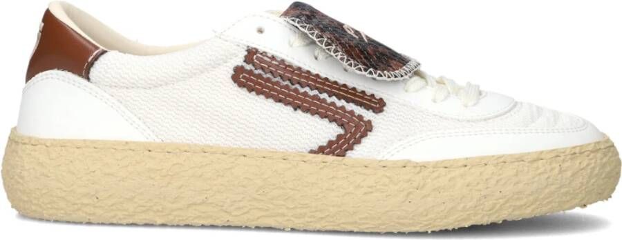PURAAI Lage Sneakers Dames 4.05 Polly Tab Maat: 37 Materiaal: Textiel Kleur: Wit