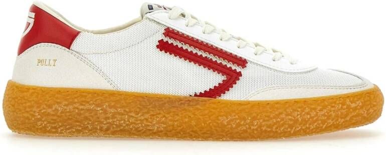 Puraai Witte Sneakers Trainers Rood