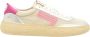 Puraai Witte stoffen sneakers met zilveren en fuchsia details Multicolor Dames - Thumbnail 1