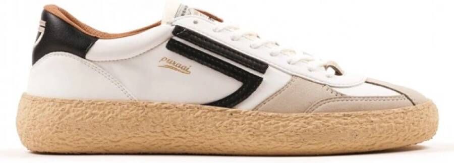 Puraai Witte vegan leren sneakers