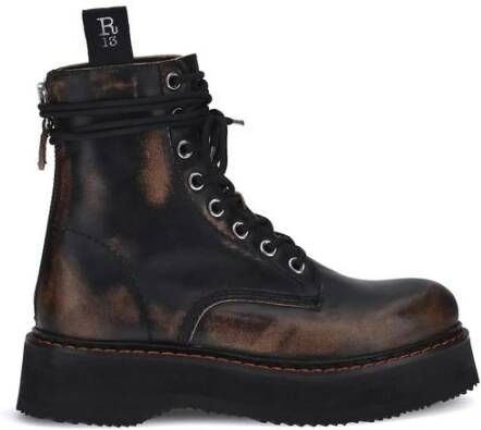 R13 Platform Veterschoenen Enkellaarsjes