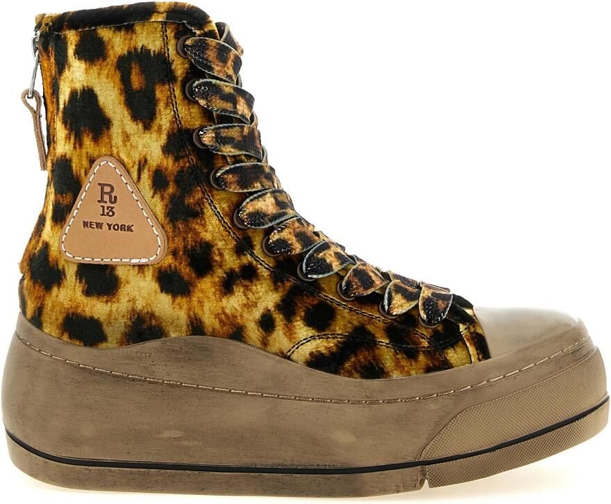 R13 Extended Kurt High-top Sneakers