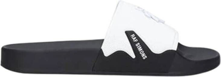 Raf Simons Witte Astra Slippers Niet-terugbetaalbaar Black