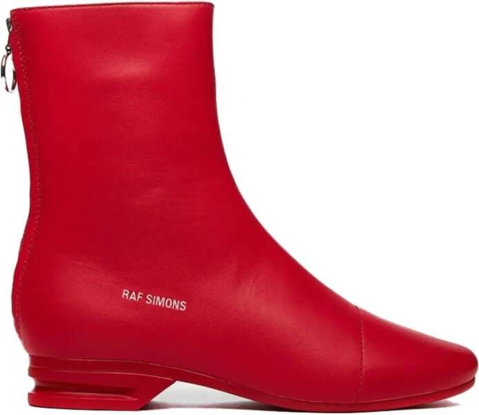 Raf Simons Hoge Rode Unisex Schoenen Red Heren