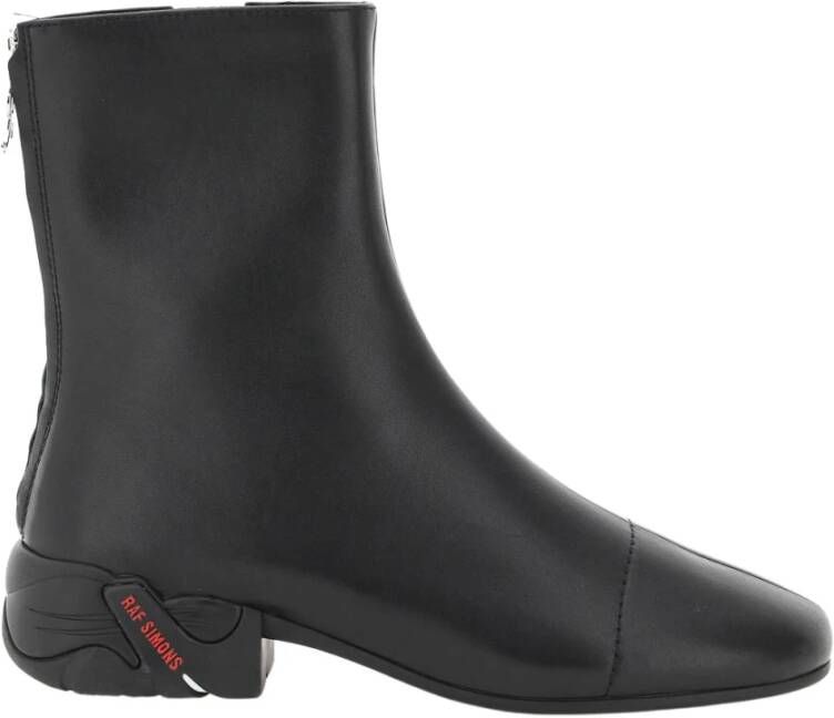 Raf Simons leather solaris high ankle boots Zwart Heren