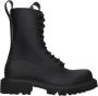 Rains Lace-up Boots Zwart Dames - Thumbnail 2
