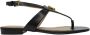 Lauren Ralph Lauren Sandalen van leer met labeldetail model 'EVERLY' - Thumbnail 1