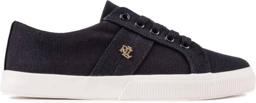 Lauren Ralph Lauren Sneakers Janson II Canvas Vulc Sneakers in blauw - Foto 2