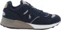 Ralph Lauren Blauwe suède herensneakers - Thumbnail 1