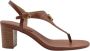 Ralph Lauren bruine sandalen met hoge hak - Thumbnail 1