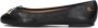LAUREN RALPH LAUREN Ballerina Dames Jayna Flats Ballet Maat: 39 Materiaal: Leer Kleur: Zwart - Thumbnail 3