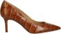 Ralph Lauren Décolleté Lanette van leer met krokodillenprint Brown Dames - Thumbnail 5